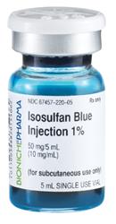 ISOSULFANE BLUE DYE 1% 5ML 6/BO