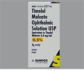 TIMOLOL OPHTHALMIC SOLUTION 0.5% 5ML