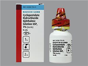 CYCLOPENTOLATE O/S 1% 2ML OPHTHALMIC