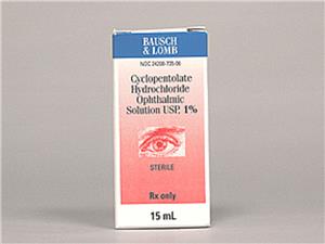 CYCLOPENTOLATE O/S 1% 15ML OPHTHALMIC