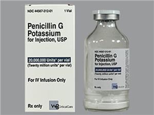 PENICILLIN G POT VIAL 5MMU 10/BOX
