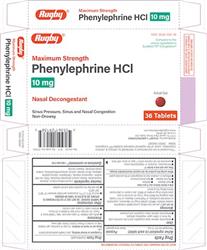 PHENYLEPHRINE TAB 10MG 36/BOX