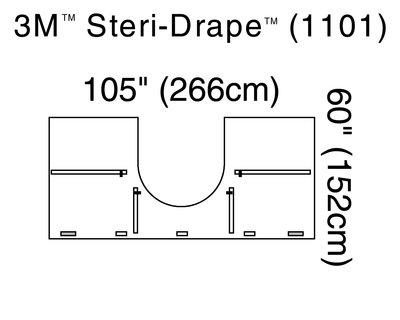 DRAPE C ARM STERILE 105