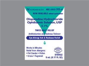 OLOPATADINE OPHTHALMIC SOLUTION 0.1% 5ML