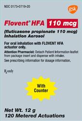 FLOVENT HFA INHALER 110MG/12GM
