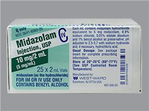 MIDAZOLAM VIAL 5MG/ML 2ML 25/BOX