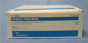 MARKER UTILITY REG TIP W/LABELS 25/BOX