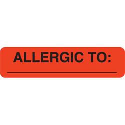 LABELS ALLERGIC TO 500/ROLL