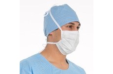 MASK SURGICAL LAZER W/TIE PLEATED STYLE
