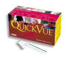 STREP TEST A QUICK VUE IN LINE 25/BOX